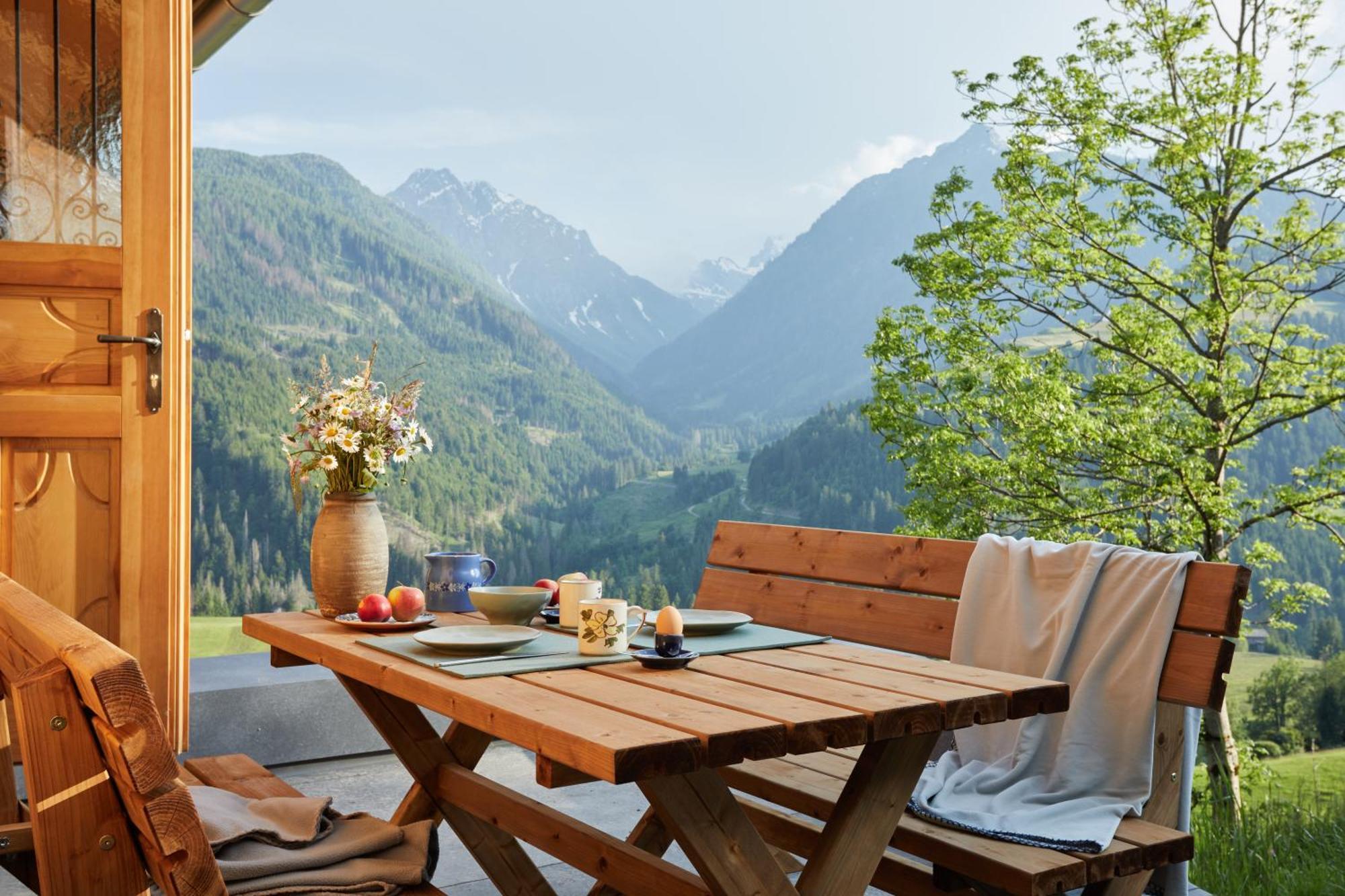 Voss Haus- Ferienwohnung Freiraum Sankt Lorenzen im Lesachtal Buitenkant foto